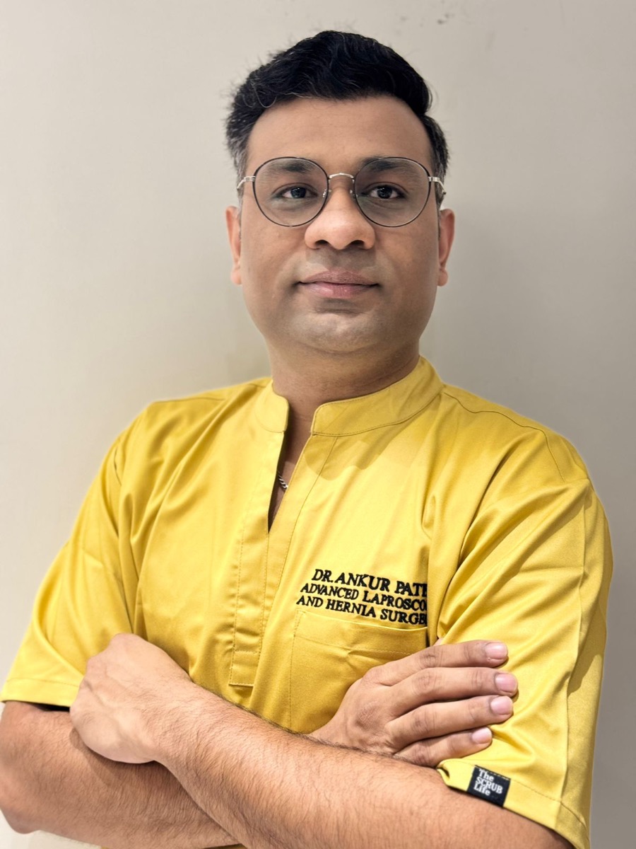Dr. Ankur Patel, advanced laparoscopic and robotic surgeon, at Dynamic Surgical Hospital, Ahmedabad